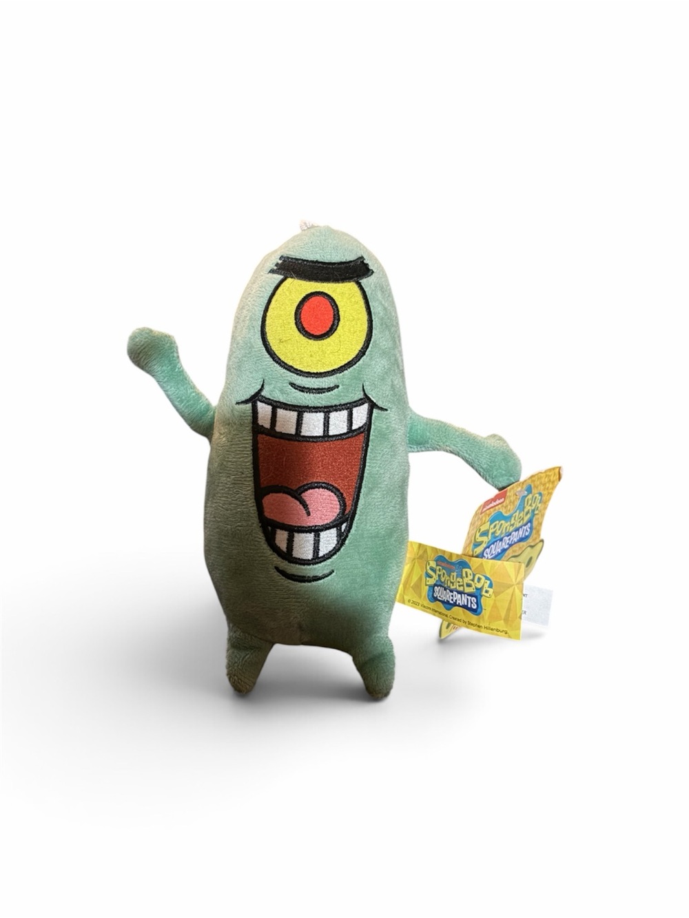 SpongeBob SquarePants Plankton Plush - Light Green with Yellow Eye